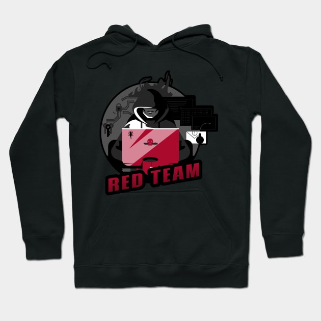 Red Team | Hacker Design Hoodie by leo-jess